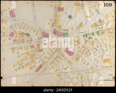 Insurance maps of Boston volume 4 : comprising portions of Charlestown, East Cambridge, Cambridge Port, Old Cambridge & Somerville : plate 108 , Fire risk assessment, Massachusetts, Somerville, Maps, Somerville Mass., Maps Norman B. Leventhal Map Center Collection Stockfoto