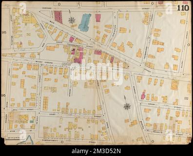 Insurance maps of Boston volume 4 : comprising portions of Charlestown, East Cambridge, Cambridge Port, Old Cambridge & Somerville : plate 110 , Fire risk assessment, Massachusetts, Cambridge, Maps, Cambridge Mass., Maps Norman B. Leventhal Map Center Collection Stockfoto
