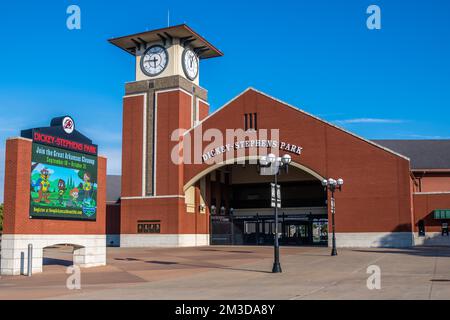 Little Rock, AR, USA - 9. September 2022: Der Dickey Stephens Park Stockfoto