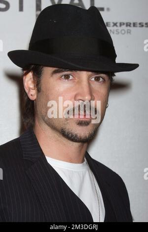 Colin Farrell nimmt am 28. April 2010 am BMCC/Tribeca Performing Arts Center in New York City an der Premiere des Tribeca Film Festivals „Ondine“ Teil. Foto: Henry McGee/MediaPunch Stockfoto