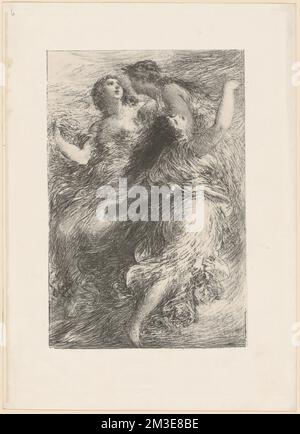 L'or du Rhin. Scène 1re. Les Filles du Rhin, Composers, Wagner, Richard, 1813-1883. Henri Fantin-Latour (1836-1904). Lithografien und andere Abdrücke Stockfoto