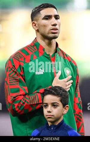 ALKHOR, KATAR DEZEMBER 14 Marcus Thuram von Frankreich reagiert