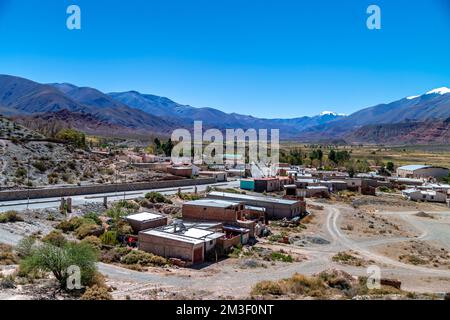 Das Dorf La Poma in Argentinien in den Anden Südamerikas Stockfoto