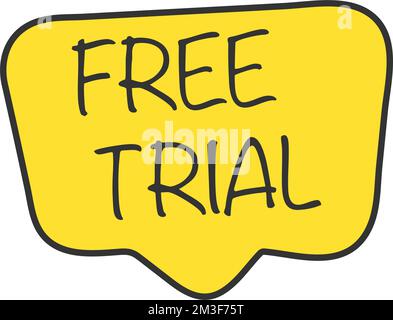 Freie Verhandlung auf einer Sprechblase geschrieben Stock Vektor