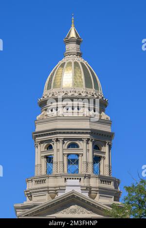 Die äußere Kuppel des historischen Wyoming State Capitol in Cheyenne, Wyoming Stockfoto