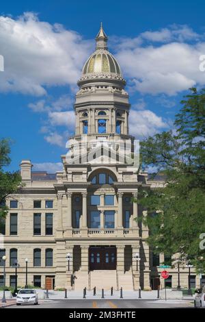 Außenansicht des historischen Wyoming State Capitol in Cheyenne, Wyoming Stockfoto