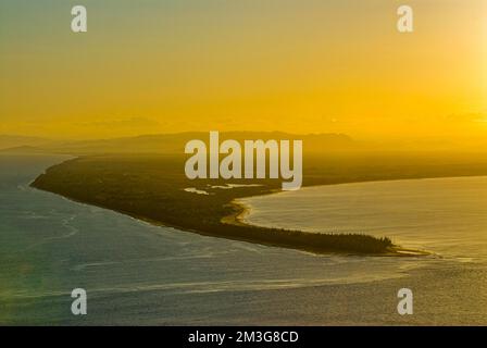 Luftaufnahme der Insel Ile Sainte Marie, Madagaskar, Indischer Ozean Stockfoto