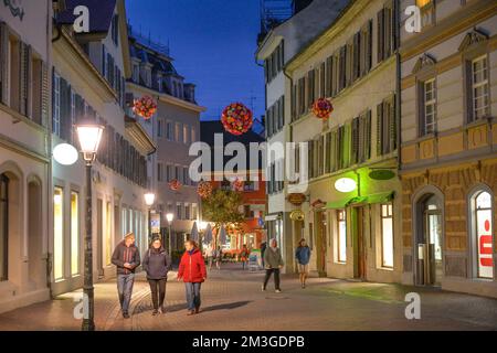 Einkaufsstraße, Fußgängerzone, Wessenbergstraße, Altstadt, Konstanz, Baden-Württemberg, Deutschland Stockfoto