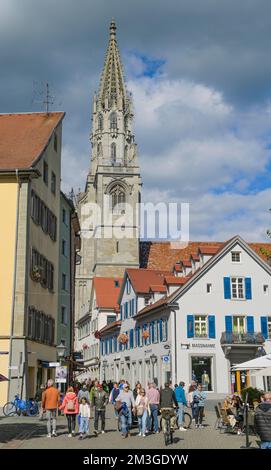 Einkaufsstraße, Fußgängerzone, Wessenbergstraße, Altstadt, Muttergottes, Constance, Baden-Württemberg, Deutschland Stockfoto