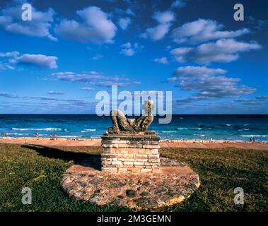 Chac Mool Beache, Cancun Stockfoto