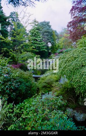 Compton Acres in Dorset. Aufgenommen auf Film in den 1990er Jahren. Stockfoto