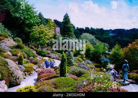 Compton Acres in Dorset. Aufgenommen auf Film in den 1990er Jahren. Stockfoto