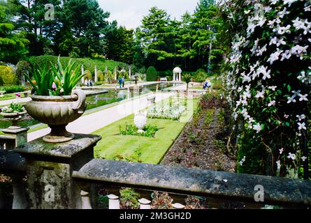 Compton Acres in Dorset. Aufgenommen auf Film in den 1990er Jahren. Stockfoto