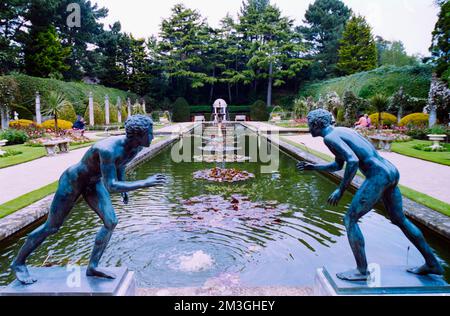 Compton Acres in Dorset. Aufgenommen auf Film in den 1990er Jahren. Stockfoto