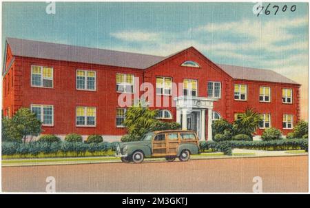Medizinische Dispensary, Marine Corps Recruit Depot, Parris Island, S.C. , Militär Einrichtungen, Tichnor Brothers Collection, Postkarten der Vereinigten Staaten Stockfoto