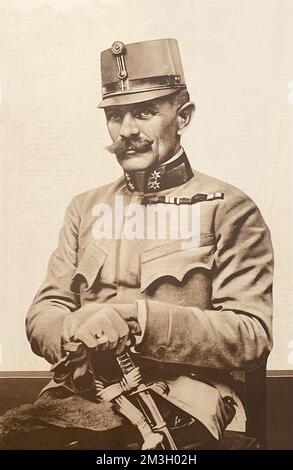 General Hermann Kusmanek von Burgneustdten 1915. Stockfoto