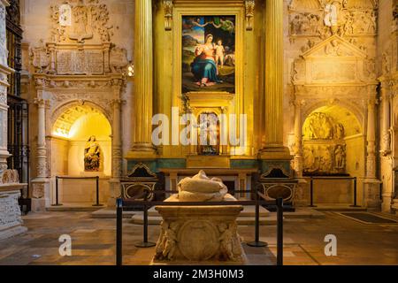 Burgos, Spanien: Allgemeiner Blick auf die Präsentationskapelle und Trost der Kathedrale von Burgos Stockfoto