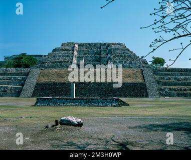 Archäologische Stätte von Xochicalco, Morelos, Mexiko. Stockfoto