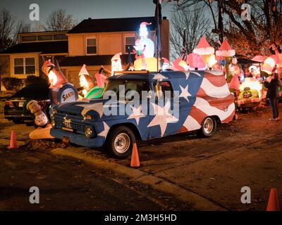 Letztes Jahr für Paulies Pinguin-Spielplatz-Leukämie und Lymphom-Spendenaktion Stockfoto
