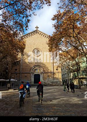 Plaça De La Virreina. Gracia Viertel, Barcelona, Katalonien, Spanien. Stockfoto