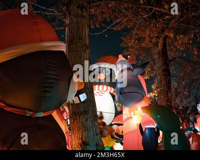 Letztes Jahr für Paulies Pinguin-Spielplatz-Leukämie und Lymphom-Spendenaktion Stockfoto