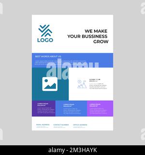 Corporate Business Flyer-Poster Broschüre Deckblatt-Design-Vorlage Stock Vektor