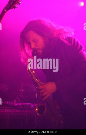 SXSW – Jim James im Konzert Stockfoto