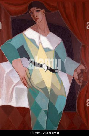 Künstler Juan Gris (1887–1927) Titel Arlequin, Datum Januar-Juli 1925 Stockfoto