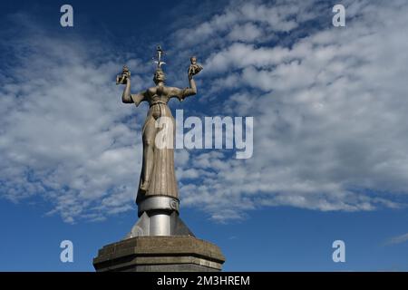 Statue von Imperia am Bodensee. Stockfoto