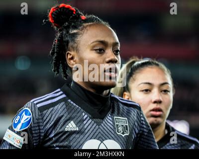 London, Großbritannien. 15.. Dezember 2022. London, England, Dezember 15. 2022: Melvine Malard (Olympique Lyonnais 28) während des Spiels der UEFA Womens Champions League zwischen Arsenal und Olympique Lyonnais im Emirates Stadium in London, England (Natalie Mincher/SPP). Kredit: SPP Sport Press Photo. Alamy Live News Stockfoto