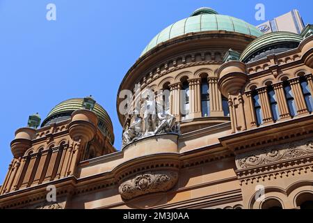 Die Kuppel des Queen Victoria Gebäudes, Sydney Stockfoto