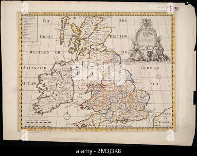 Eine neue Karte der Briten, die ihre heutige Genl. Divisionen, Städte und andere Städte oder Orte, als Antwort auf die wichtigen Städte in der Zeit der Römer : dedd. An seine Hoheit William, Herzog von Glocester, Britische Inseln, Karten, frühe Werke der Norman B. Leventhal Map Center Collection 1800 Stockfoto