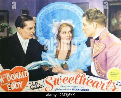 SWEETHEARTS 1938 MGM Musical mit Jeanette MacDonald und Nelson Eddy (rechts) Stockfoto