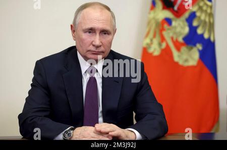 Moskau, Russland. 16.. Dezember 2022. Wladimir PUTIN (Präsident Russlands), Single image, cut Single motif, Portrait, Portrait, Porträt. Kredit: Die Kreml Moskau via/dpa/Alamy Live News Stockfoto