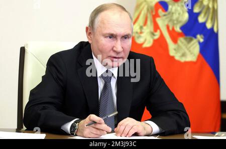 Moskau, Russland. 16.. Dezember 2022. Wladimir PUTIN (Präsident Russlands), Single image, cut Single motif, Portrait, Portrait, Porträt. Kredit: Die Kreml Moskau via/dpa/Alamy Live News Stockfoto