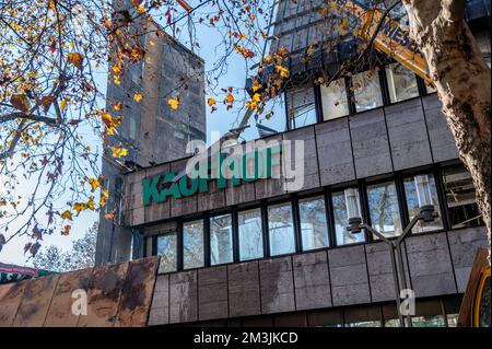 Abriss des Einkaufszentrums Kaufhof in Stuttgart Bad Cannstatt Stockfoto