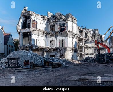 Abriss des Einkaufszentrums Kaufhof in Stuttgart Bad Cannstatt Stockfoto