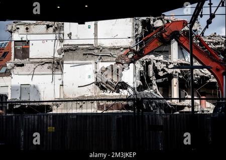 Abriss des Einkaufszentrums Kaufhof in Stuttgart Bad Cannstatt Stockfoto