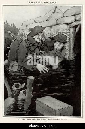 Schatzinsel von will Owen 1917 Stockfoto