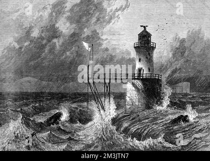 Der Roman Rocks Lighthouse, Simon's Bay, Kap der Guten Hoffnung Stockfoto