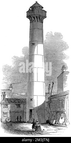 Point de Galle Lighthouse, Ceylon 1847 Stockfoto