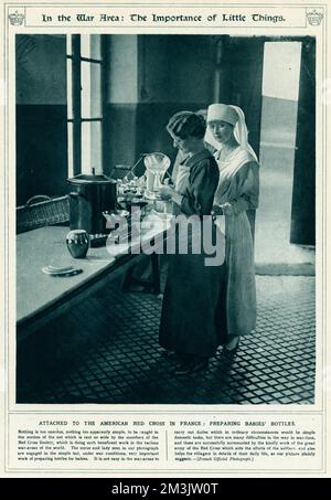 Amerikanisches Rotes Kreuz in Frankreich 1917 Stockfoto