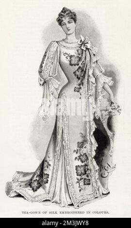 Damen Teekleid Fashion 1899 Stockfoto