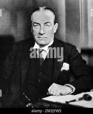 Portrait von Stanley Baldwin, 1. Earl Baldwin von Bewdley; konservativer Politiker und Premierminister. Datum: 1935 Stockfoto