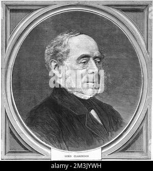 Lord Clarendon, George William Frederick Villiers Stockfoto