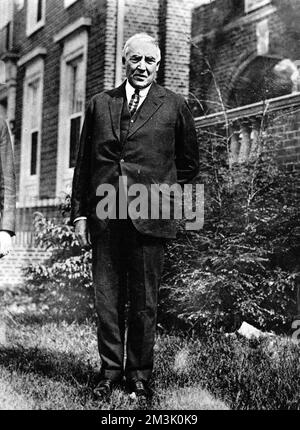 Warren G. Harding (1865-1923), republikanischer Senator für Ohio und neunundzwanzigster Präsident der Vereinigten Staaten von Amerika (1921-1923), Bild 1920. 1920 Stockfoto