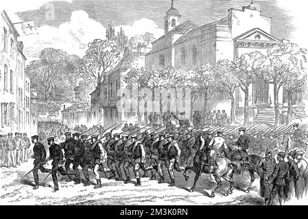 Die Belagerung von Paris; Deutsch-Französischer Krieg, 1870-1. Stockfoto