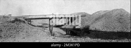 Das Land nach Gold ausbaggern. Bergbau Außergewöhnlich. In der WAK Stockfoto