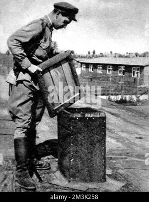 Das Dach der Gaskammer, Majdanek; 2. Weltkrieg, 194 Stockfoto