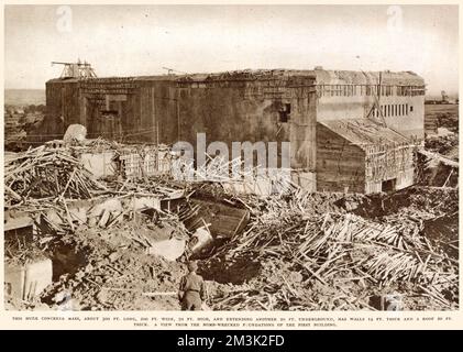 Deutsche V-2-Basis in Watten; 2. Weltkrieg 1944 Stockfoto